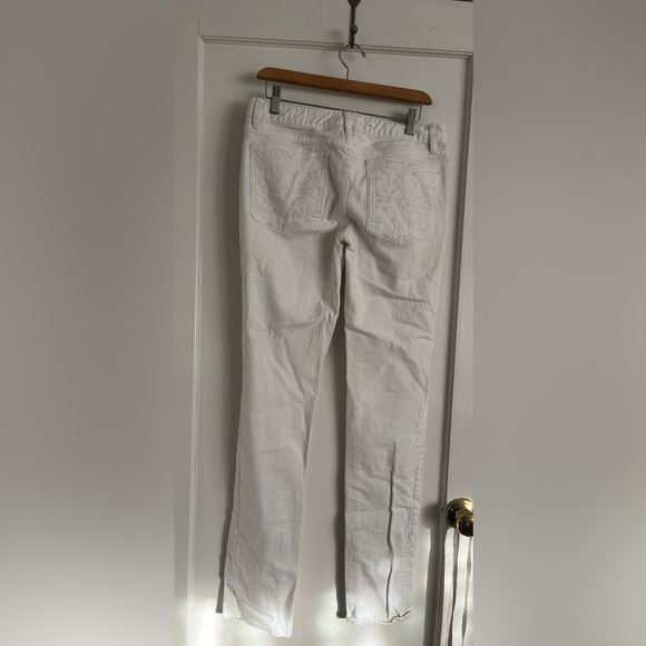Tory Burch White Denim Jeans Women’s Size 30 Super Skinny Jeans - Picture 3 of 10